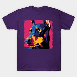 Doberman Pinscher Pop Art - Dog Lover Gifts T-Shirt